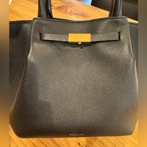 demellier midi new york black handbag